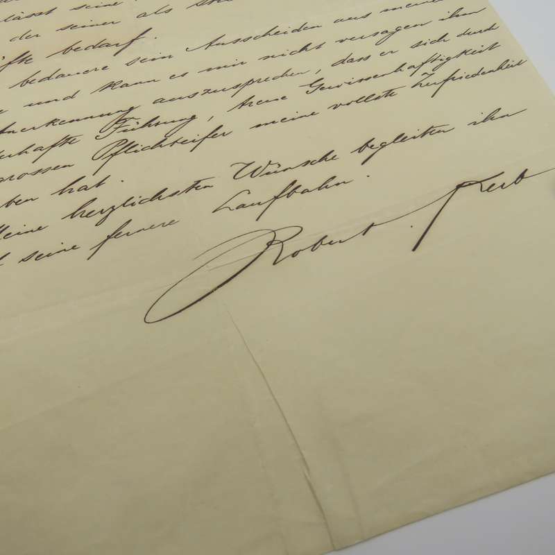 1936 Testimonial by J Rothschild for a Mr Hirsh - washing factory Duisburg plus a testimonial