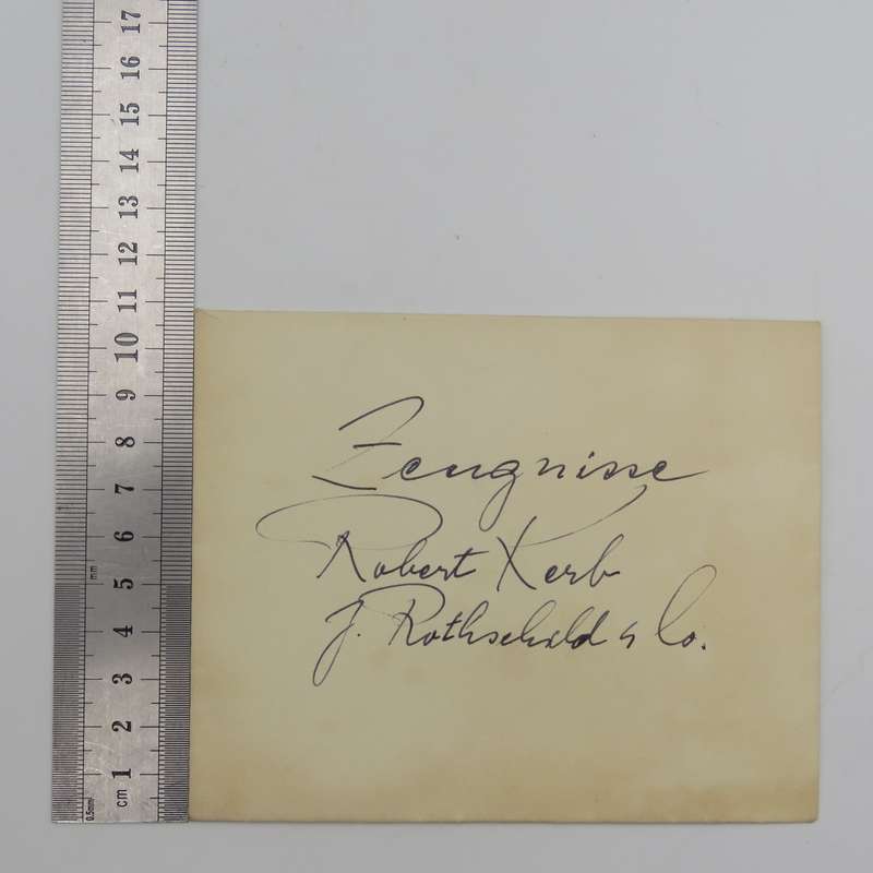 1936 Testimonial by J Rothschild for a Mr Hirsh - washing factory Duisburg plus a testimonial