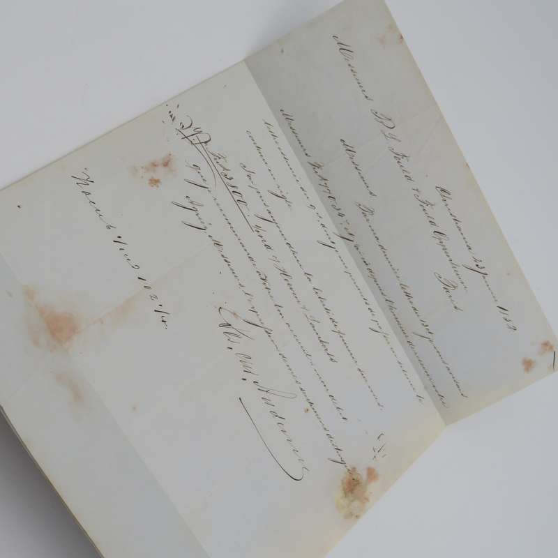 1852 Early Letter from Christiania (Norway) to Paris forwarded through the Swedish Post Office