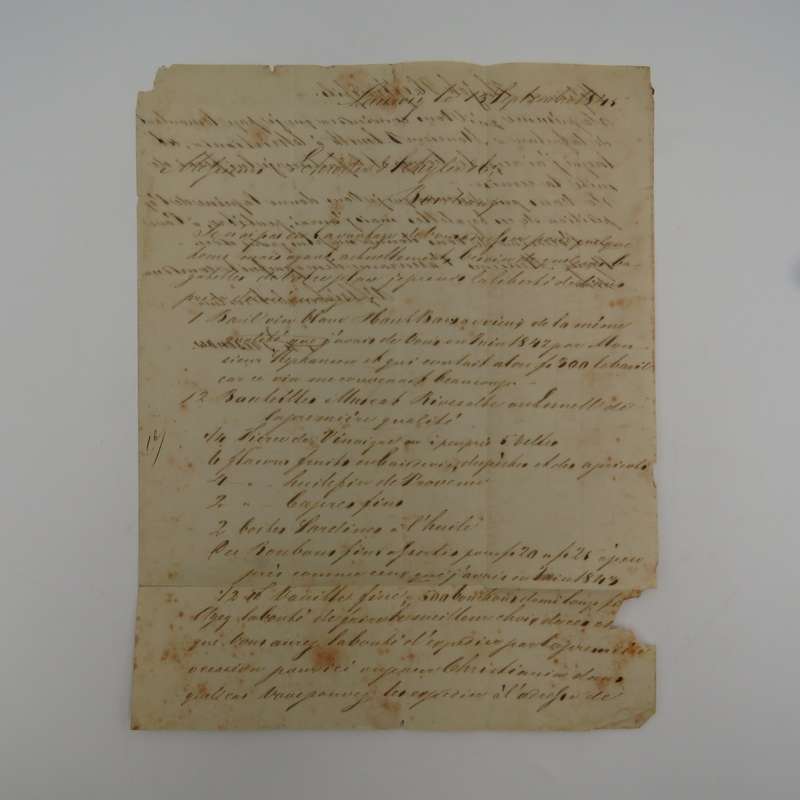 1845 Letter sent from Lauwig (Norway) to Bordeaux (France) forwarded through Hamburg (Germany)