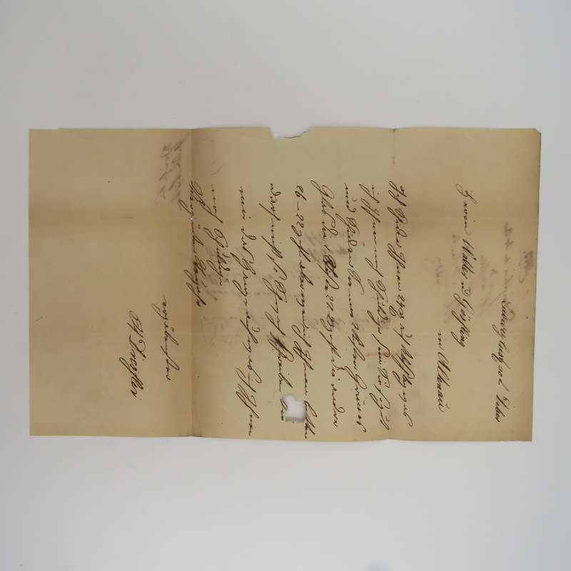 1853 Early letter from Ludwigslust (Germany) to Attenau forwarded through the Danish Post Office