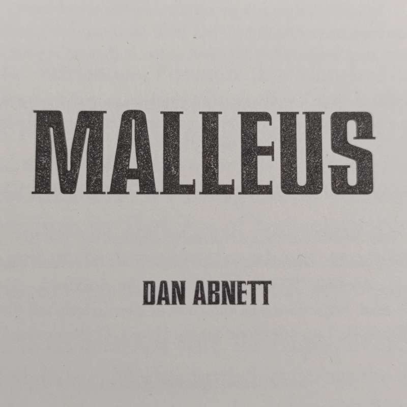 Warhammer #70 Malleus by Dan Abnett