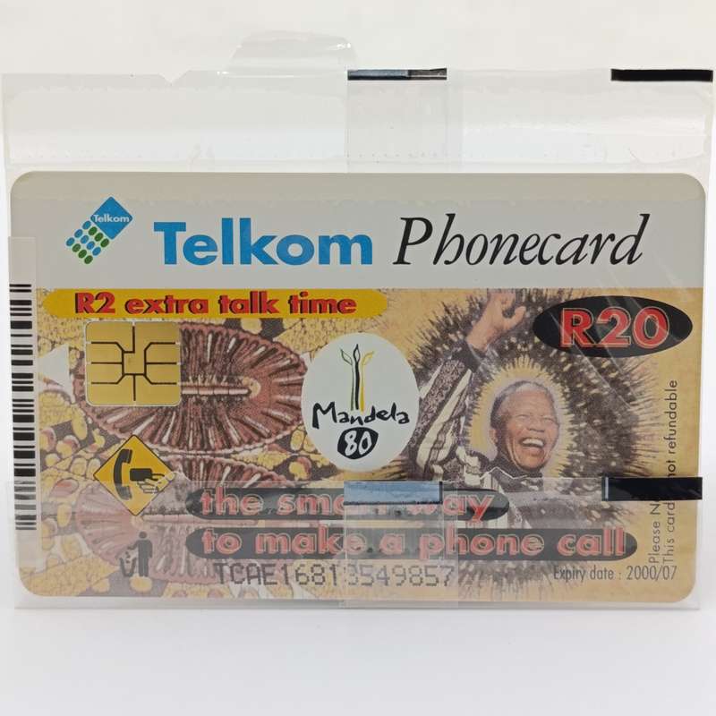 Nelson Rolihlahla Mandela souvenir album with stamps, phonecards, postal covers etc