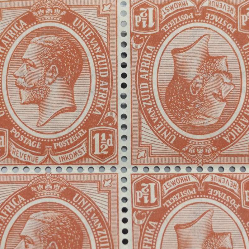 South Africa SACC 4 Tete-beche block of 4 stamps mint hinged
