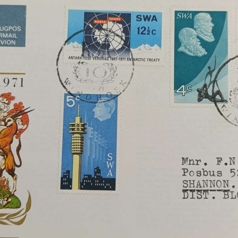 South West Africa FDC no.3 with high book value