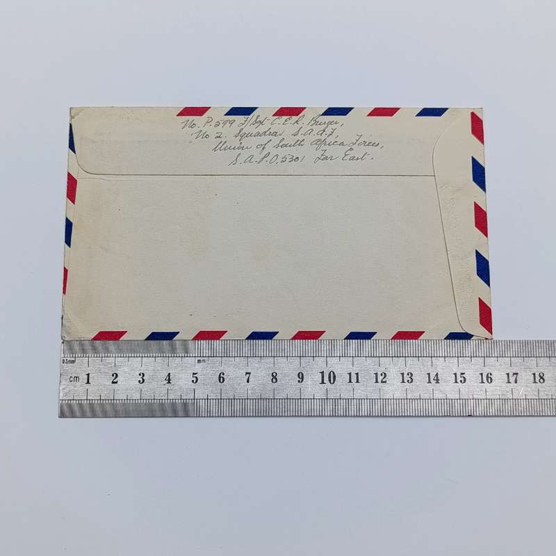 Airmail cover Field Post Office 798 - Forces mail of SAAF in Korea to Cape Town South Africa