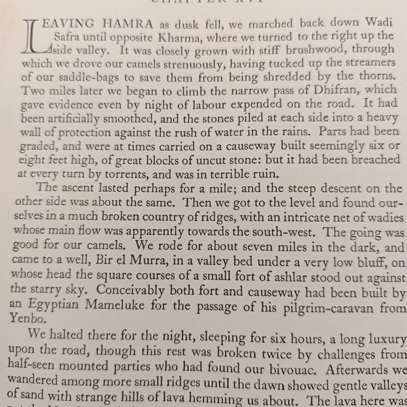 Seven Pillars of Wisdom - a Triumph by T.E Lawrence - 1935 Third Impression