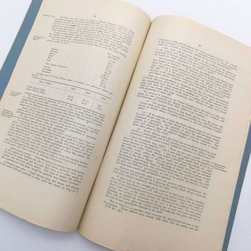 Union of South Africa 1911 ANNUAL REPORT of the Trades Commissioner