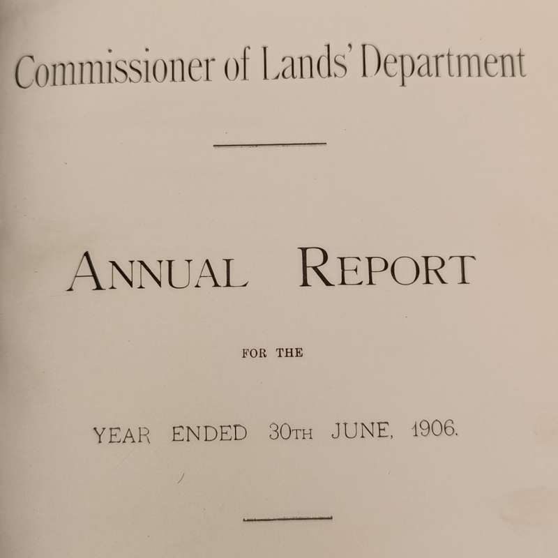 Transvaal 1907 Annual Report - commissioner of Lands' Department Many maps and diagrams included