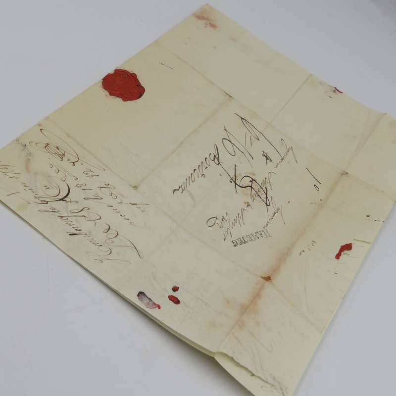 1790 Letter from Hamburg to Bordeaux