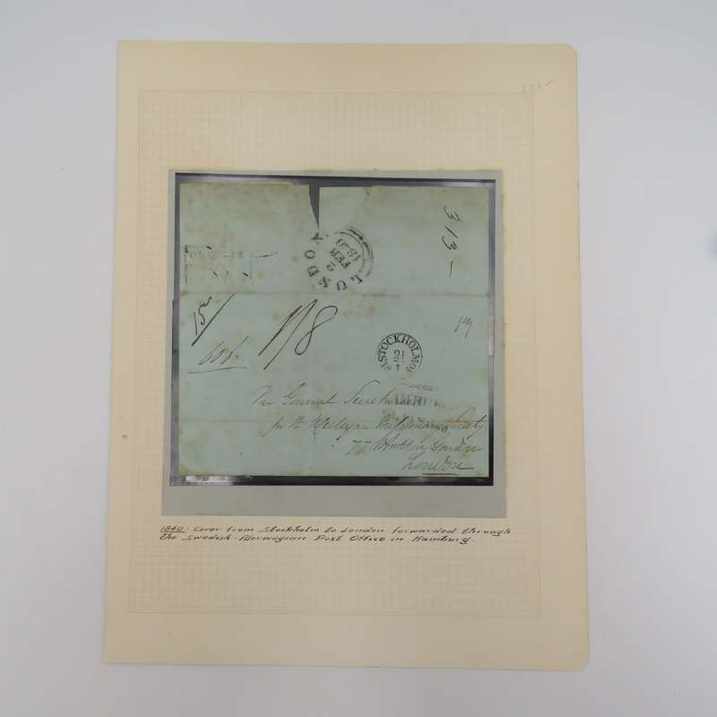 1840 Cover from Stockholm through the Swedish Norwegian Post Office in Hamburg