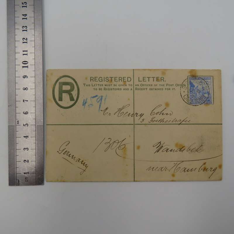 Postal History cancellations with Street name above and town below - St Georges St, Cape Town
