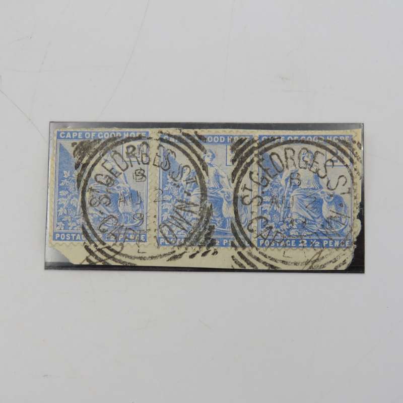 Postal History cancellations with Street name above and town below - St Georges St, Cape Town