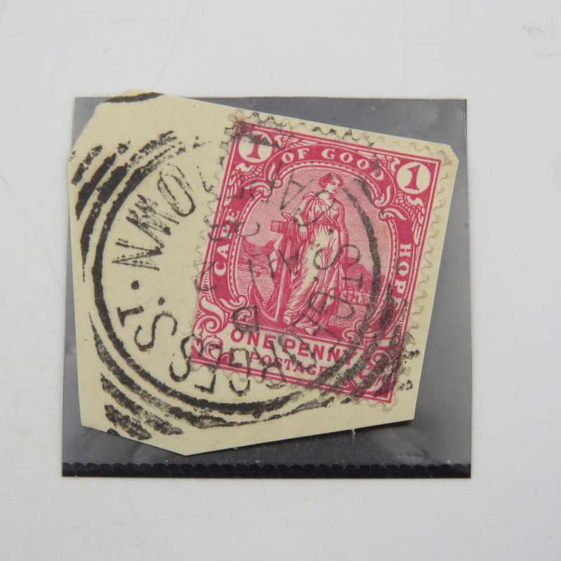 Postal History cancellations with Street name above and town below - St Georges St, Cape Town