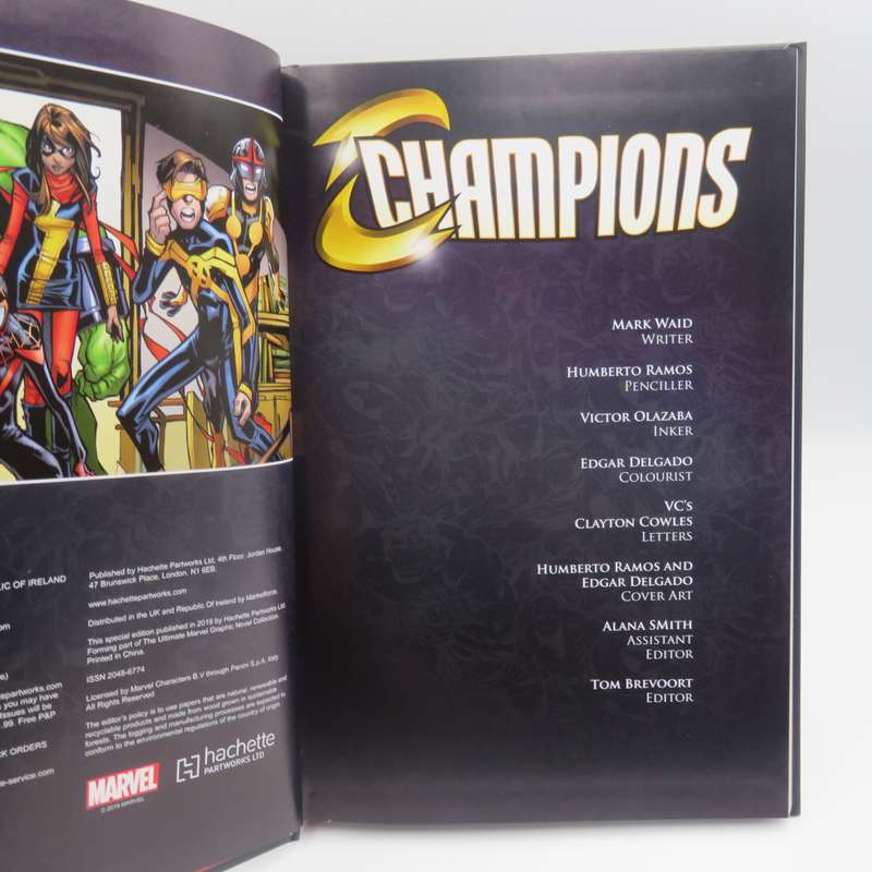 Marvel #143 Champions change the world graphic novel