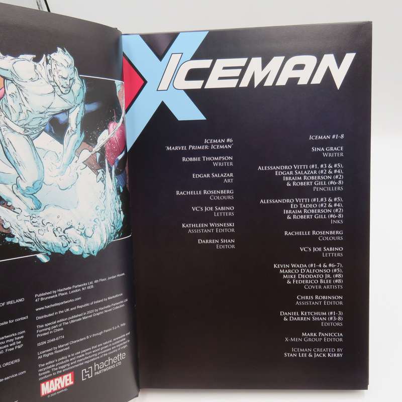Marvel #191 Iceman Thawing out graphic novel