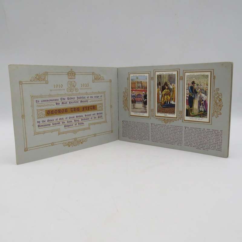 The Reigh of King George V 1910 - 1935 Silver Jubilee Cigarette card booklet