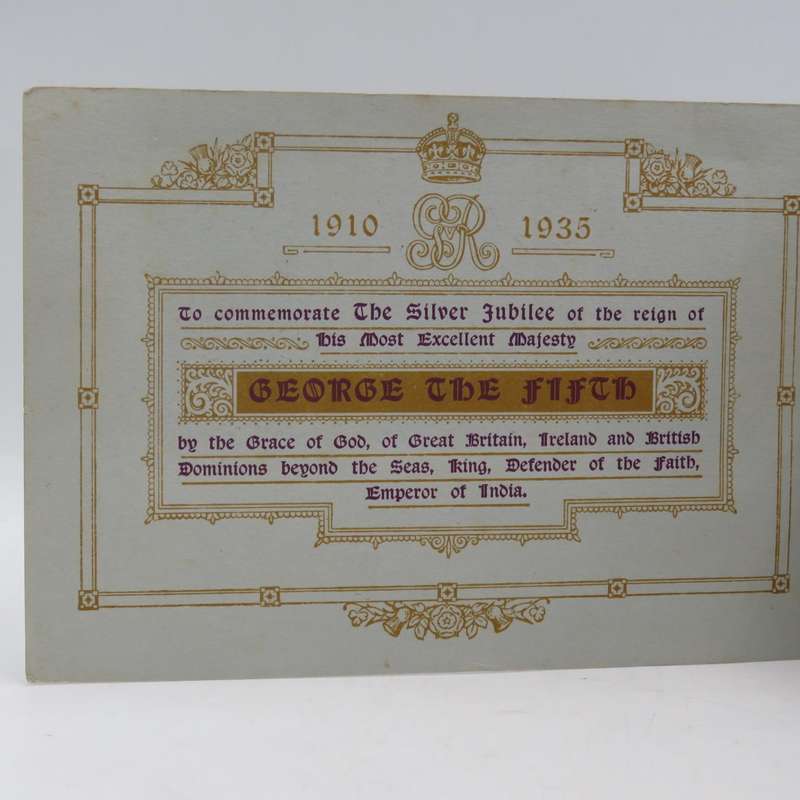 The Reigh of King George V 1910 - 1935 Silver Jubilee Cigarette card booklet