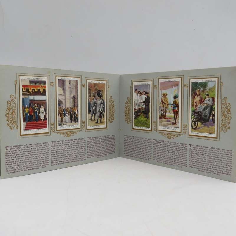 The Reigh of King George V 1910 - 1935 Silver Jubilee Cigarette card booklet