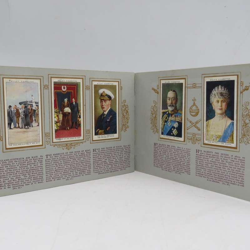 The Reigh of King George V 1910 - 1935 Silver Jubilee Cigarette card booklet
