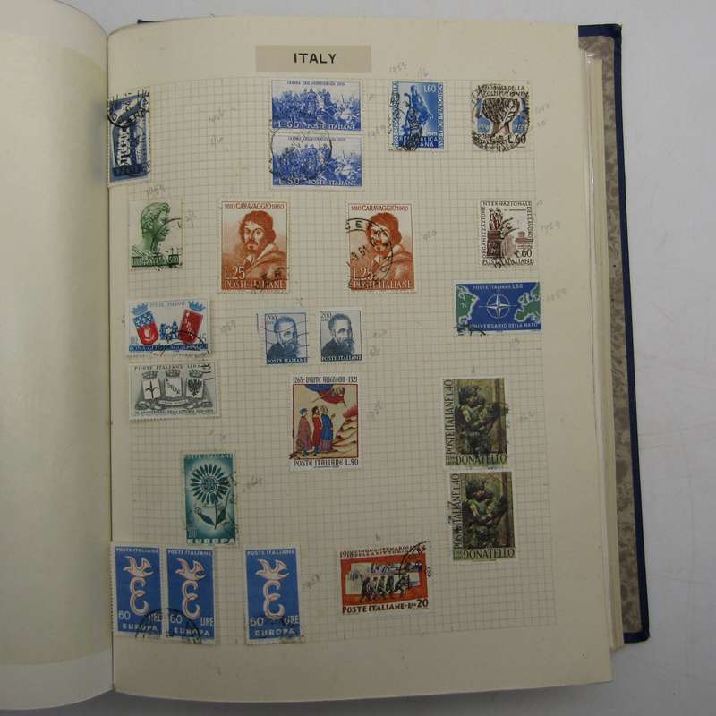 Album with over 1200 stamps - Poland, Denmark, Russia, Spain, Portugal, Italy, Greece, Transvaal