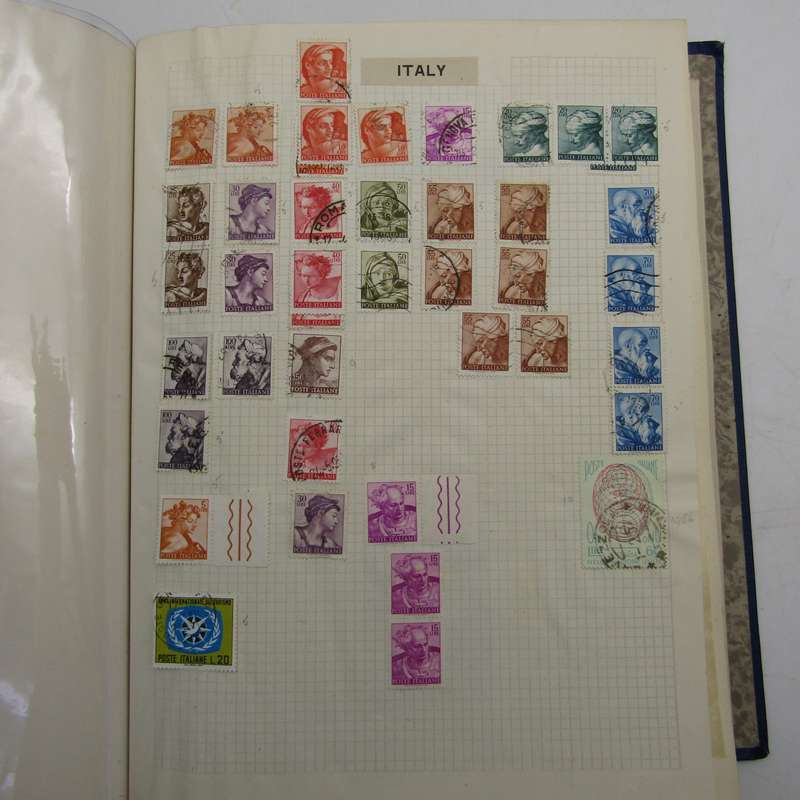 Album with over 1200 stamps - Poland, Denmark, Russia, Spain, Portugal, Italy, Greece, Transvaal