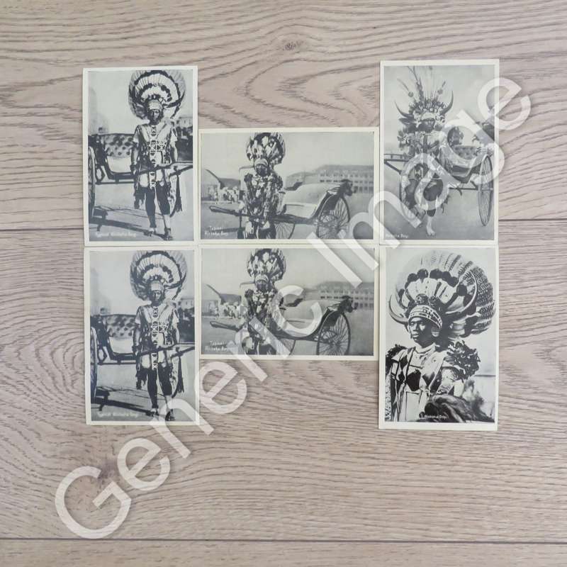 Packet of 6 vintage Rickshaw Boys postcards in original packaging