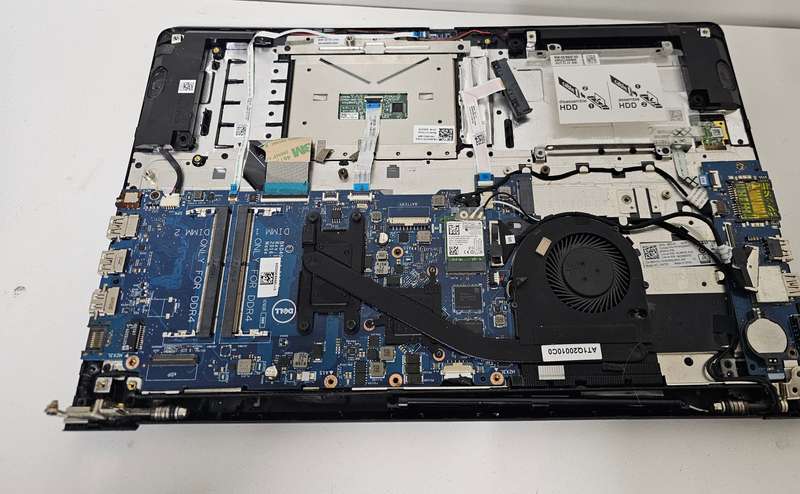 Dell i7 motherboard and palmrest only - spares or repairs