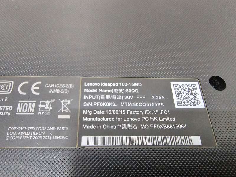 Lenovo IdeaPad 100 - i5 - Spares or repairs