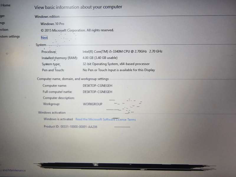 Dell Latitude E6330 i5-3340M 4GB RAM 500GB HDD - Screen damaged, needs new battery