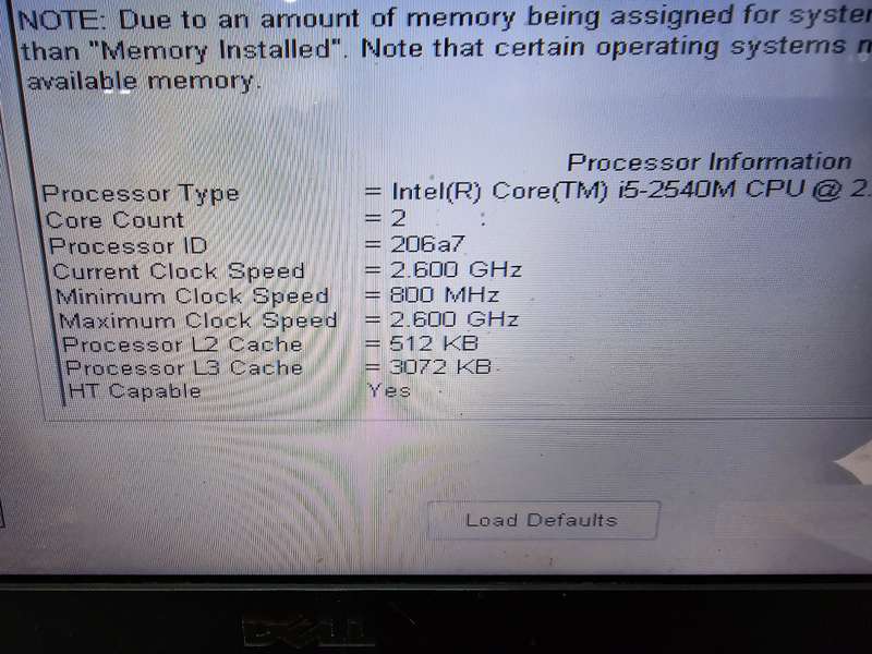 Dell Latitute E6520 i5-2540M 8GB RAM 500GB HDD - Needs a new battery - No OS