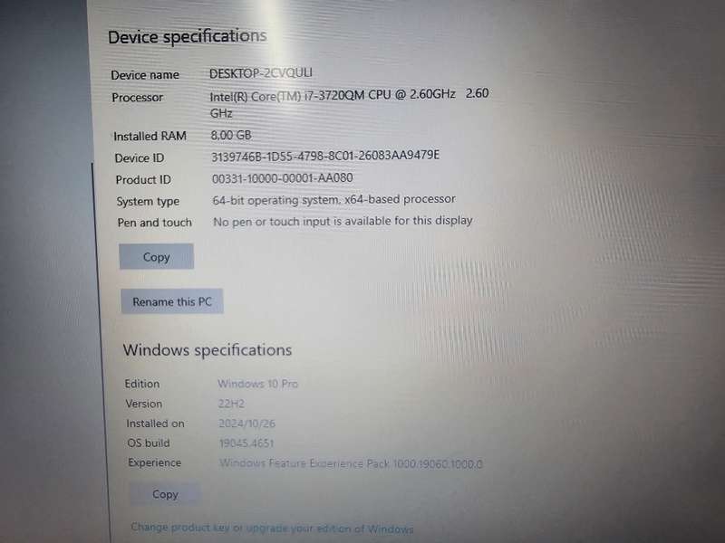 Dell Latitude E6430 i7-3720QM 8GB RAM 500GB HDD - Needs new battery