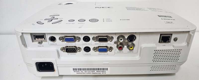 NEC V311W Projector (81% lamp life remaining)