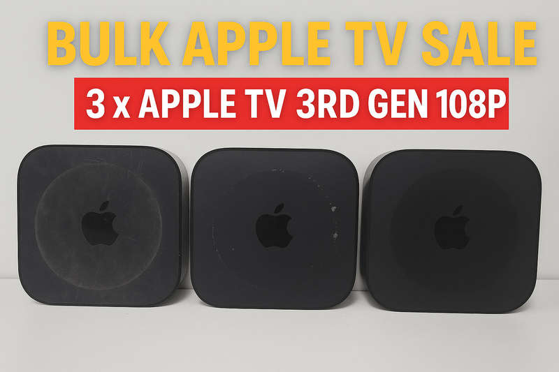 Bulk Apple TV Sale - 3 x Apple TV Units - As-Is
