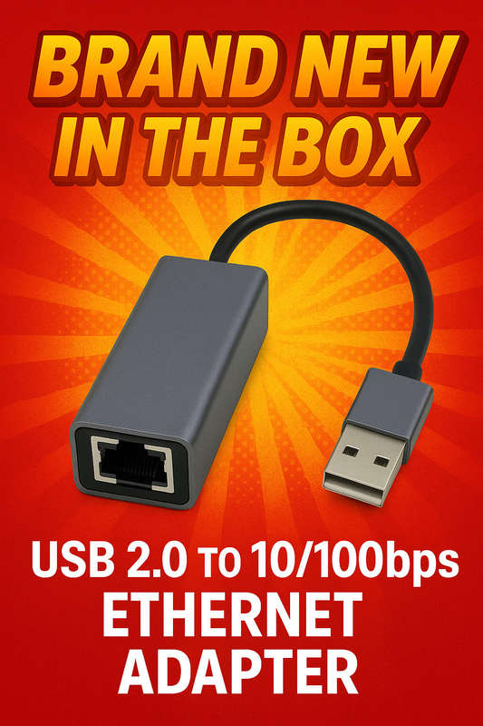 USB 2.0 to 10/100Mbps Ethernet Adapter - Plug & Play