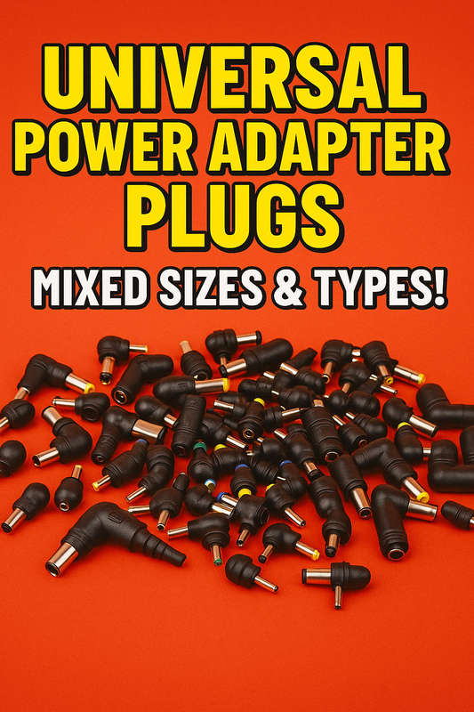 Universal Power Adapter Plugs  Mixed Sizes & Types!