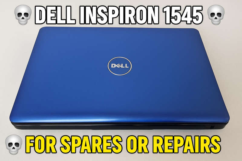Dell Inspiron 1545  Classic Blue Laptop  For Spares or Repairs