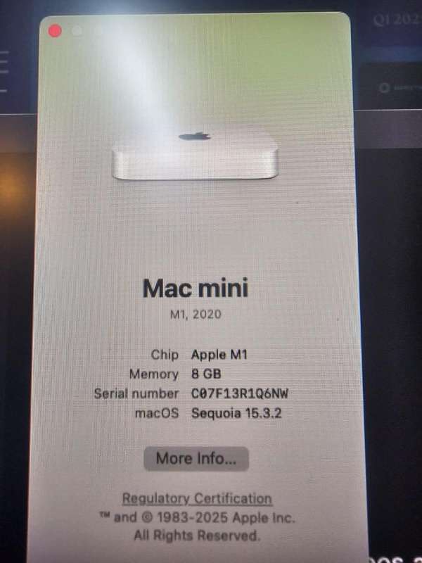 Mac Mini Server - M1 2020 - Very Good Condition