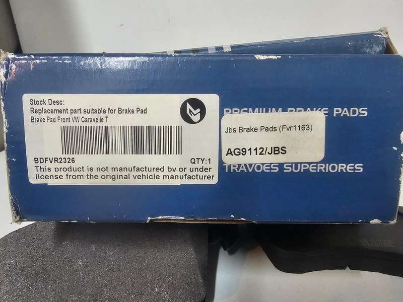 Deselra JBS Brake Pads  VW Caravelle T Front