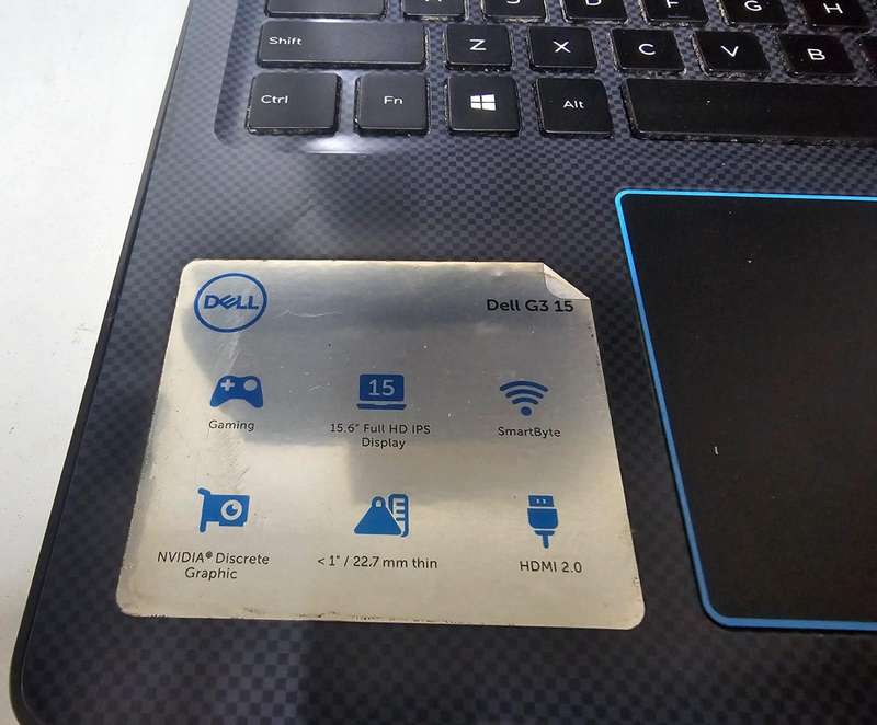 Dell G3 15 Gaming Laptop (i7-8750H, GTX 1050)  DEAD  For Spares or Repairs