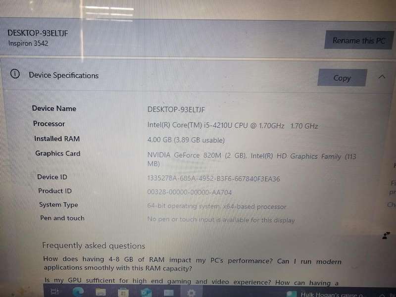 Dell Inspiron 15 with SSD, Nvidia Graphics, 8GB RAM + New Battery & Charger!