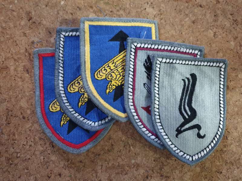 100% original German Bundeswehr Para & SF 5 piece job-lot cloth badge collection all good used cond.