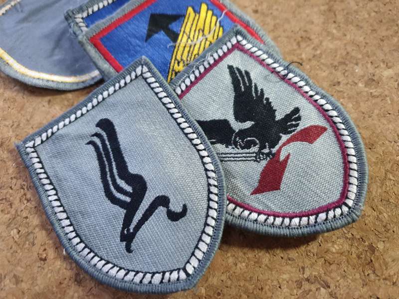 100% original German Bundeswehr Para & SF 5 piece job-lot cloth badge collection all good used cond.