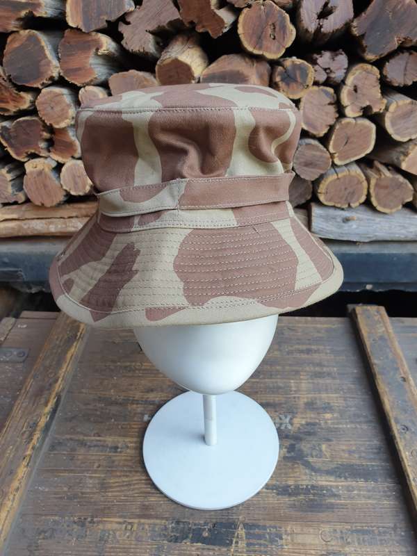 newly made REPRO/ RE-MADE famous SADF era Giraffe camo bush-hat, as new & unused, fits size 58cm