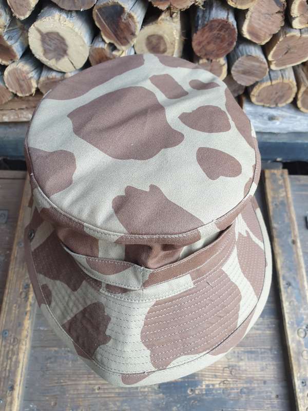 newly made REPRO/ RE-MADE famous SADF era Giraffe camo bush-hat, as new & unused, fits size 58cm