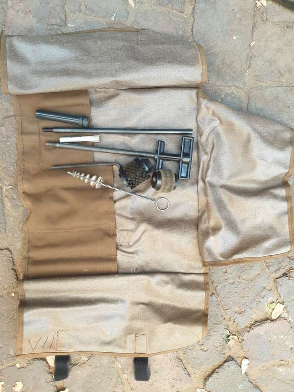 complete & original as new SADF era 40mm MGL grenade launcher nutria roll-up cleaning kit unused