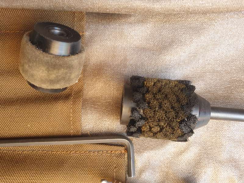 complete & original as new SADF era 40mm MGL grenade launcher nutria roll-up cleaning kit unused