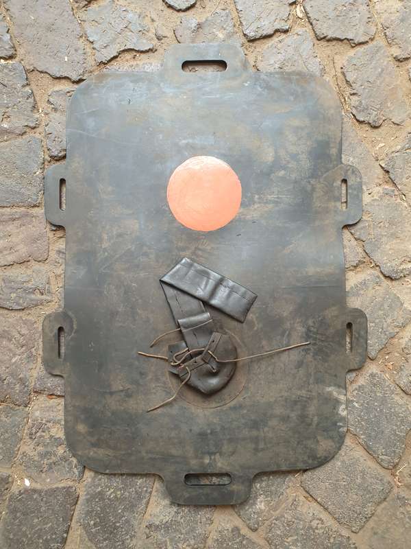 rarely seen as new 100% original black rubber 20lt SWA/Angola period SA SF Recce used water bladder