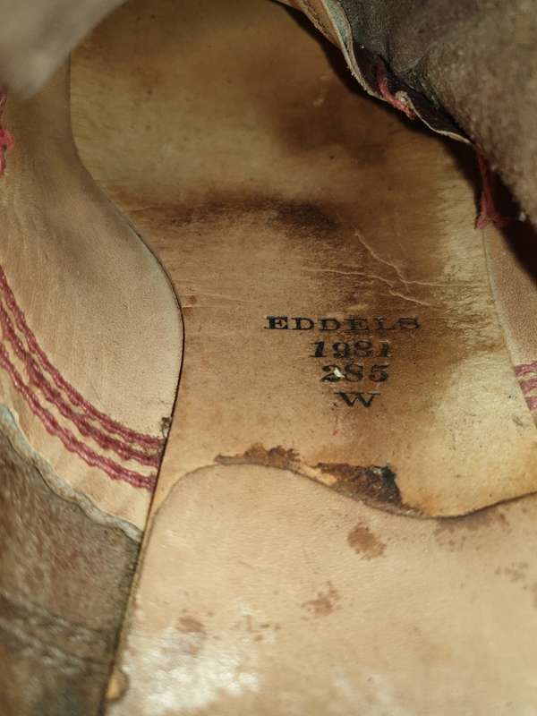 original SADF era Goodyear welted full leather combat boots soles recently reglued and stitched size