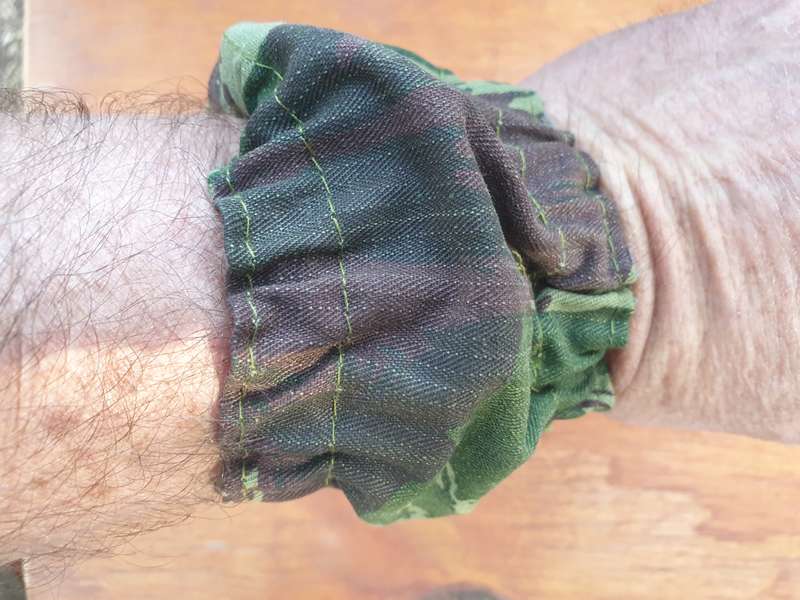 1970/80s style popular bushwar type wrist-watch camo cover (newly sewn) from original Porra HBT camo